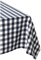 Contemporary Home Living 84" Navy Blue and White Traditional Checkered Table Cloth